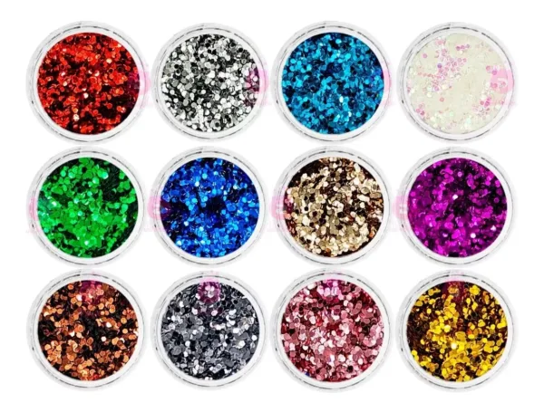 DTUP Kit de 12 Glitters para Unhas