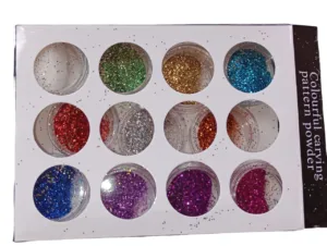 DTUP Kit de 12 Glitters para Unhas