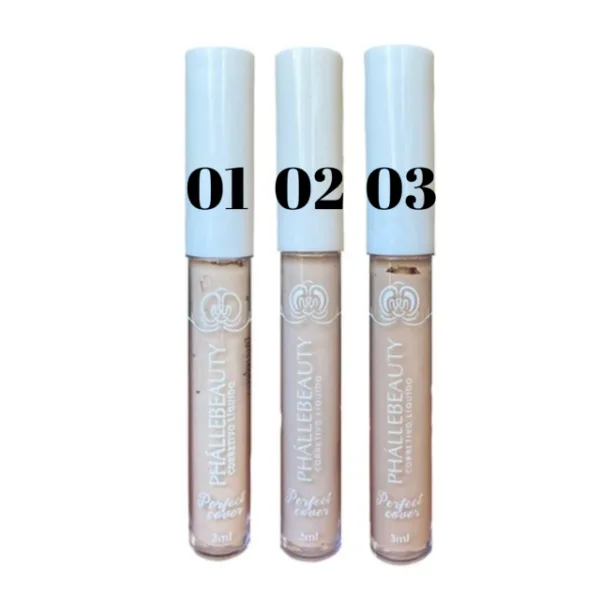 Phállebeauty Corretivo Líquido Perfect Cover Cores