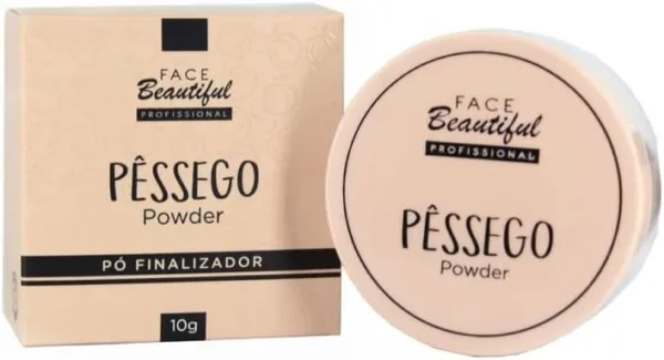 Face Beautiful Pêssego Powder com Caixa