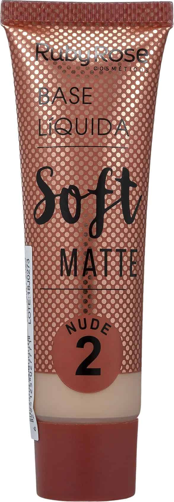 Base Líquida Soft Matte Nude 2 - Ruby Rose