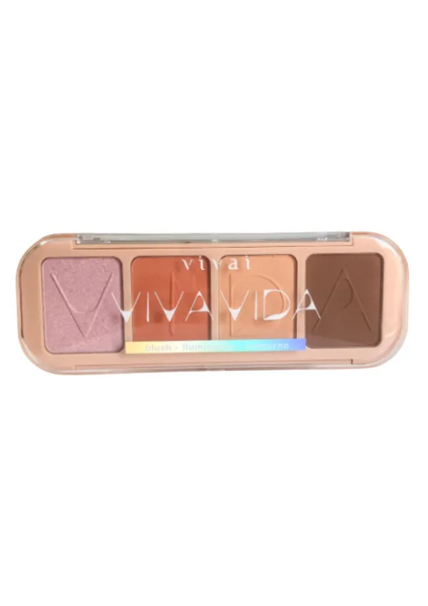 Vivai Viva a Vida Blush Iluminador Contorno Cor 2