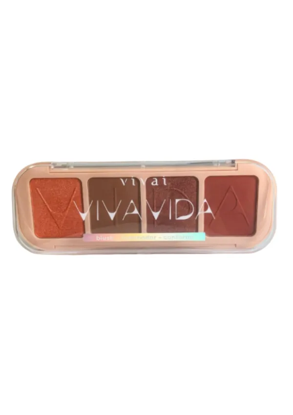 Vivai Viva a Vida Blush Iluminador Contorno Cor 4